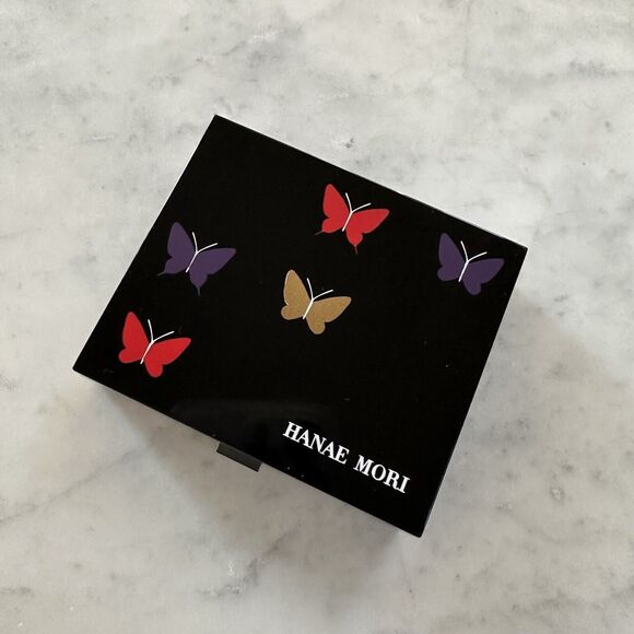 Vintage New Mori Hanae Butterly Cosmetic Travel Pouch Bag Sewing Kit Japan Rare! - Picture 16 of 16